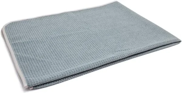 Big Thirsty Microfiber Waffle-Weave Car Drying Towel 25"x36" (Gray)