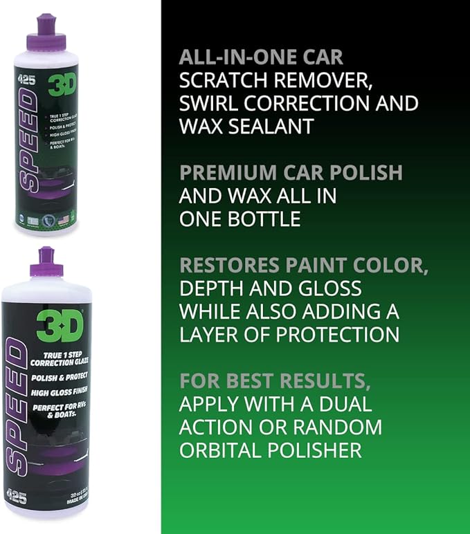Scratch Removal and Buffing using the 3D Dual Action Polisher and